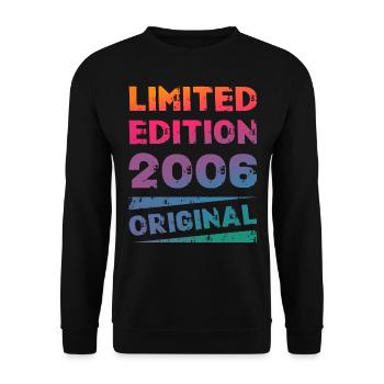 Limited Edition 18th Birthday Party Vintage 2006 - Unisex Sweatshirt - black - Front - Alina (178cm) & Michal (187cm)