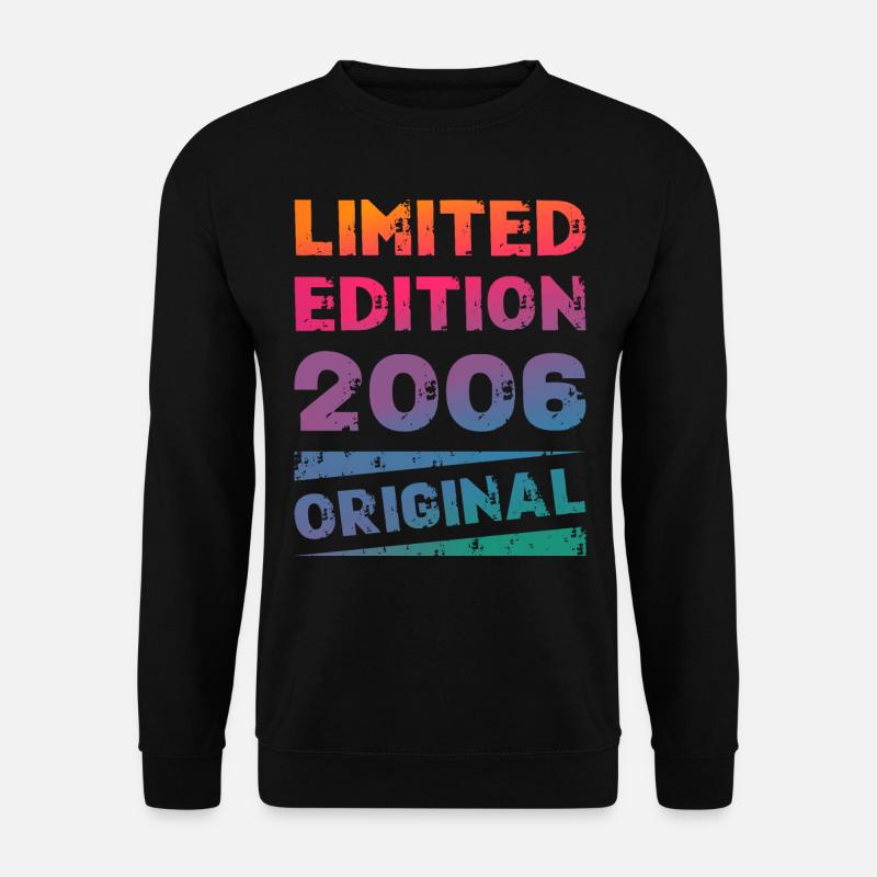 Limited Edition 18 Geburtstag Party Jahrgang 2006 - Unisex Pullover - Schwarz