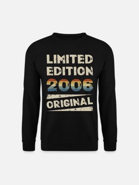 Limited Edition 18 Geburtstag Party Jahrgang 2006 - Unisex Pullover - Schwarz