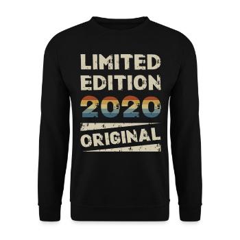 Édition Limitée Fête d’Anniversaire Millésime 2020 - Sweat-shirt Unisexe - noir - Devant - Alina (178cm) & Michal (187cm)