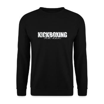 Kickboxing 3rd Dan Kampfsportart - Unisex Pullover - Schwarz - Vorne - Alina (178cm) & Michal (187cm)
