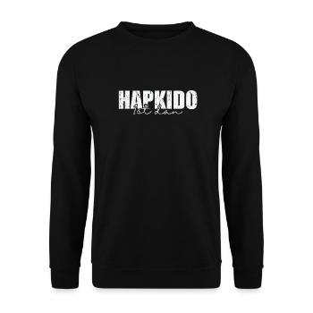 Hapkido 1er Dan Arts martiaux coréens - Sweat-shirt Unisexe - noir - Devant - Alina (178cm) & Michal (187cm)