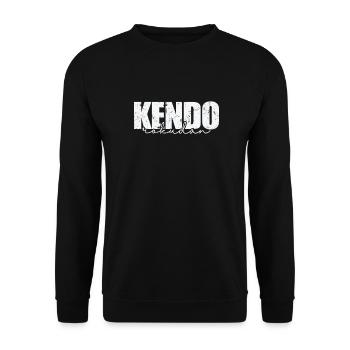 Kendo Rokudan Combat à l’épée japonaise - Sweat-shirt Unisexe - noir - Devant - Alina (178cm) & Michal (187cm)