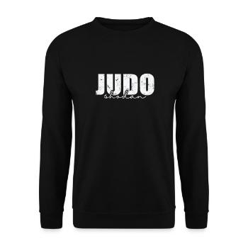 Judo Shodan japanische Kampfkunst - Unisex Pullover - Schwarz - Vorne - Alina (178cm) & Michal (187cm)