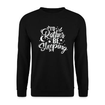 Je préfère dormir fatigué - Sweat-shirt Unisexe - noir - Devant - Alina (178cm) & Michal (187cm)