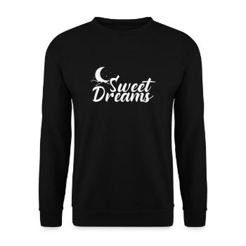 Faire de beaux rêves en dormant - Sweat-shirt Unisexe - noir - Devant - Alina (178cm) & Michal (187cm)