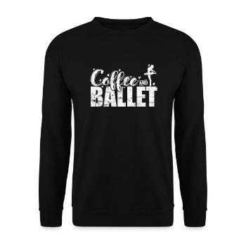 Coffee and Ballet - Unisex Sweatshirt - black - Front - Alina (178cm) & Michal (187cm)