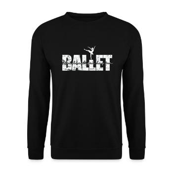 It's a beautiful Day for Ballet - Unisex Pullover - Schwarz - Vorne - Alina (178cm) & Michal (187cm)