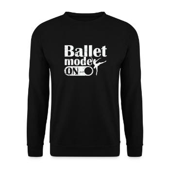 Ballet Mode on - Unisex Sweatshirt - black - Front - Alina (178cm) & Michal (187cm)