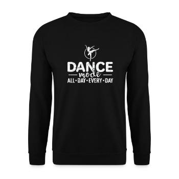 Ballet Dance Mode all Day every Day - Unisex Sweatshirt - black - Front - Alina (178cm) & Michal (187cm)