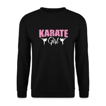 Fille de karaté - Sweat-shirt Unisexe - noir - Devant - Alina (178cm) & Michal (187cm)