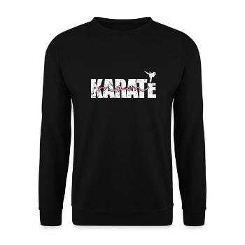 Karaté Maman - Sweat-shirt Unisexe - noir - Devant - Alina (178cm) & Michal (187cm)
