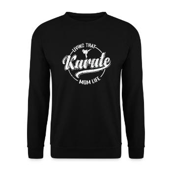 Vivre ce karaté ... - Sweat-shirt Unisexe - noir - Devant - Alina (178cm) & Michal (187cm)