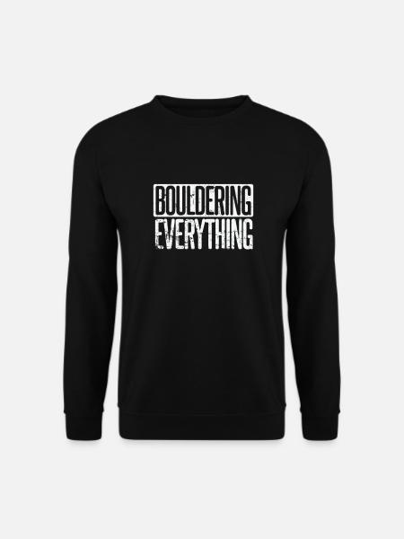 Bouldering everything - Unisex Sweatshirt - black