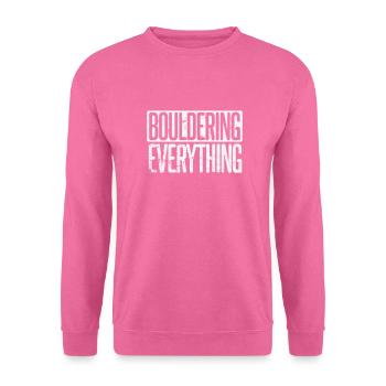 Bouldering everything - Unisex Sweatshirt - pink - Front