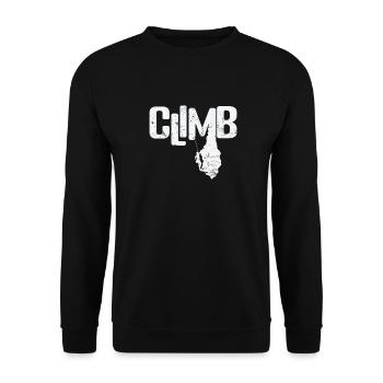Climb Bouldern - Unisex Pullover - Schwarz - Vorne - Alina (178cm) & Michal (187cm)