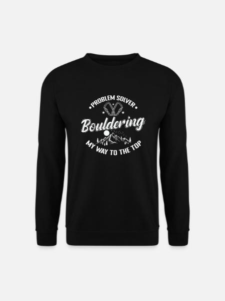 Problem Solver Bouldering my Way to the Top - Unisex Pullover - Schwarz