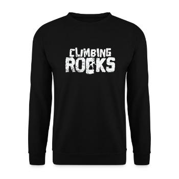 Escalade de rochers Escalade de bloc - Sweat-shirt Unisexe - noir - Devant - Alina (178cm) & Michal (187cm)