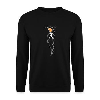 Col de montagne Escalade de bloc - Sweat-shirt Unisexe - noir - Devant - Alina (178cm) & Michal (187cm)