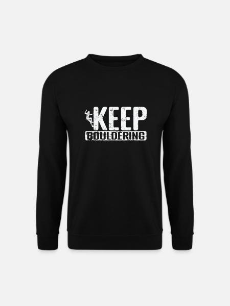 Keep Bouldering - Unisex Sweatshirt - black