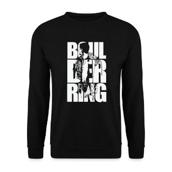L’escalade de bloc est le meilleur sport - Sweat-shirt Unisexe - noir - Devant - Alina (178cm) & Michal (187cm)