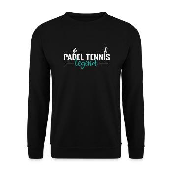 Légende du padel - Sweat-shirt Unisexe - noir - Devant - Alina (178cm) & Michal (187cm)