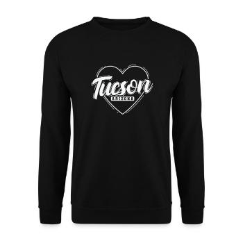 Tucson, Arizona City in the USA - Unisex Sweatshirt - black - Front - Alina (178cm) & Michal (187cm)