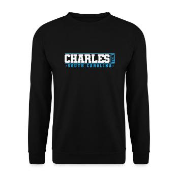 Charleston South Carolina Stadt in den USA - Unisex Pullover - Schwarz - Vorne - Alina (178cm) & Michal (187cm)