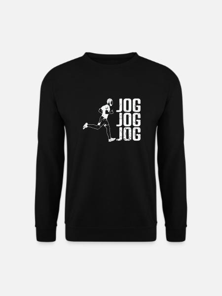 Jogging Joggen - Unisex Sweatshirt - black