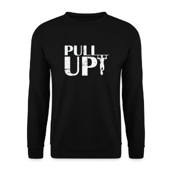 Pull Up Calisthenics Fitness - Unisex Sweatshirt - black - Front - Alina (178cm) & Michal (187cm)