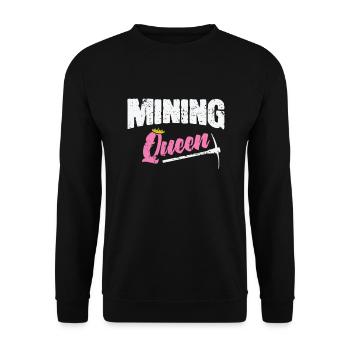 Mining Queen - Unisex Sweatshirt - black - Front - Alina (178cm) & Michal (187cm)