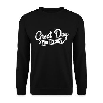 Une belle journée pour le hockey - Sweat-shirt Unisexe - noir - Devant - Alina (178cm) & Michal (187cm)