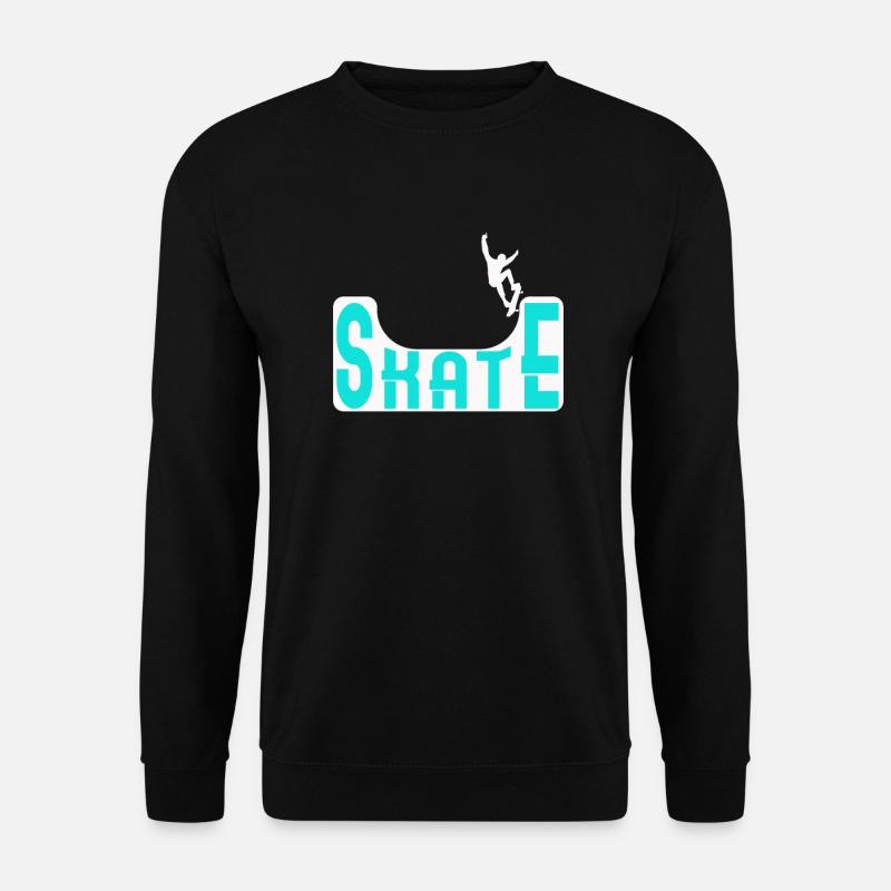 Skate Halfpipe Skateboard - Unisex Sweatshirt - black