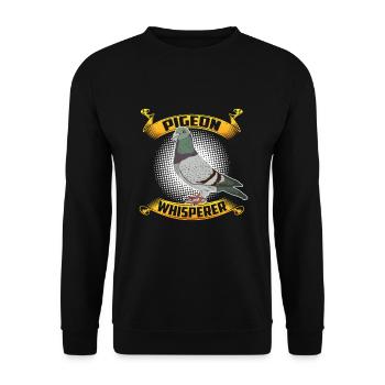 Cadeau drôle d'amateur pigeon pigeon pigeon - Sweat-shirt Unisexe - noir - Devant - Alina (178cm) & Michal (187cm)