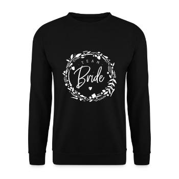 Mariée d'équipe | Fête de poule | JGA - Sweat-shirt Unisexe - noir - Devant - Alina (178cm) & Michal (187cm)