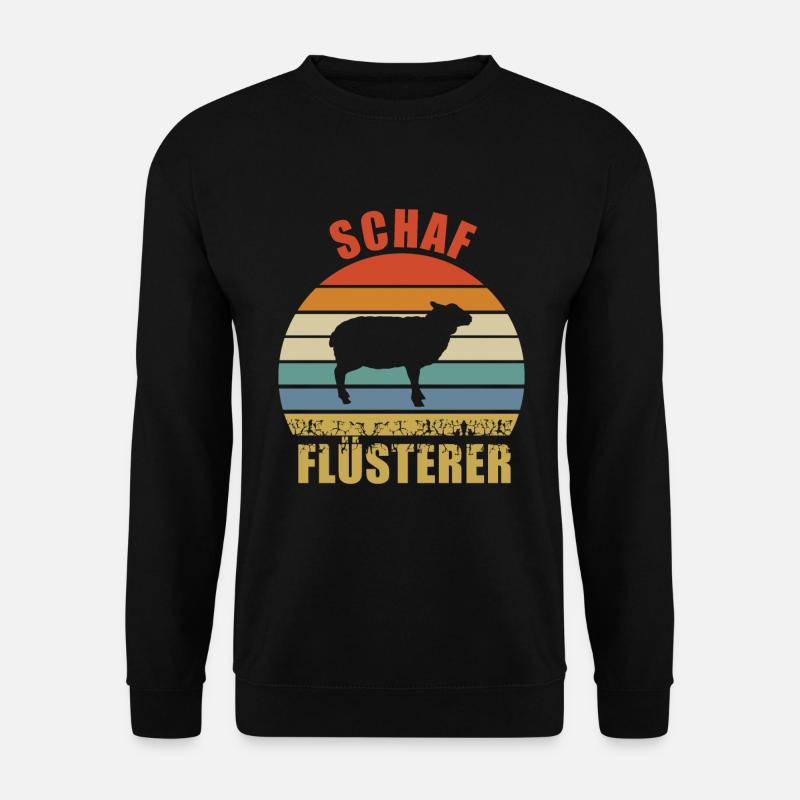 Schaf Flüsterer - Unisex Pullover - Schwarz