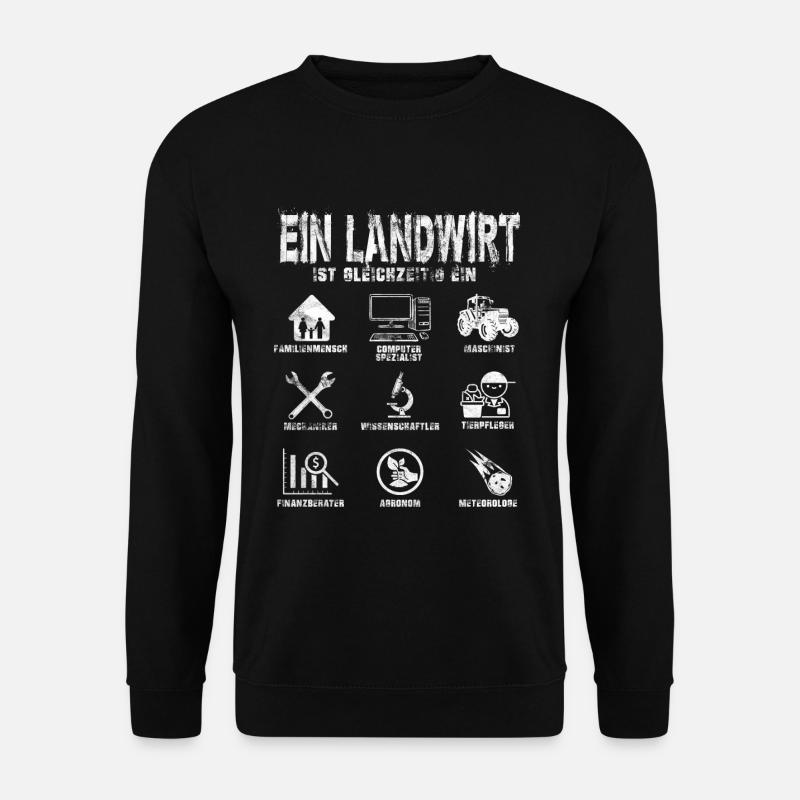 Ein Landwirt Ist Gleichzeitig - Unisex Pullover - Schwarz