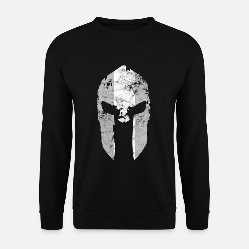 Sparta Gym Helm Geschenk Sport Spartan Motivation - Unisex Pullover - Schwarz
