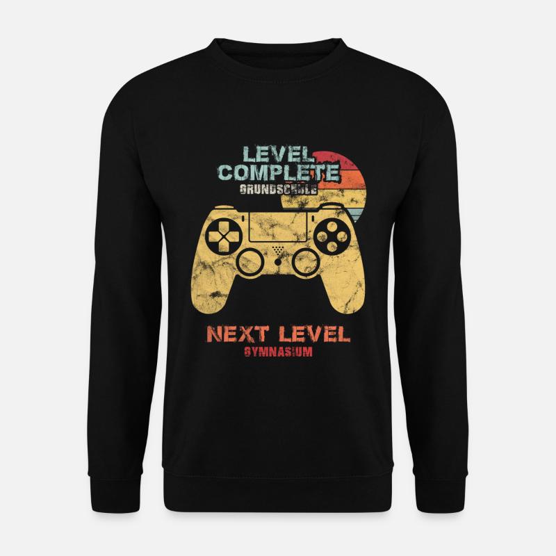 Level Complete Einschulung Gymnasium 5. Klasse Gam - Unisex Pullover - Schwarz