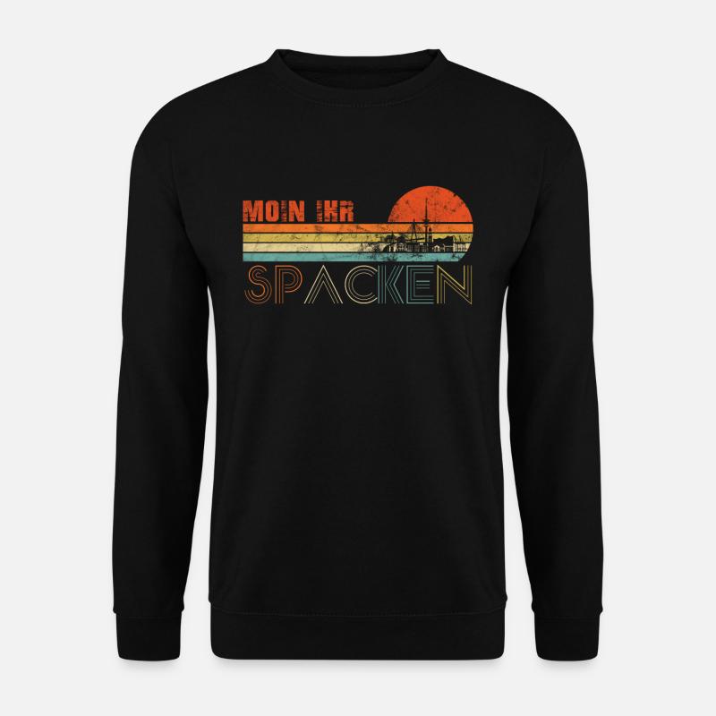Moin Ihr Spacken - Unisex Pullover - Schwarz