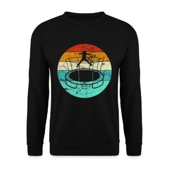 Trampolin - Unisex Pullover - Schwarz - Vorne - Alina (178cm) & Michal (187cm)