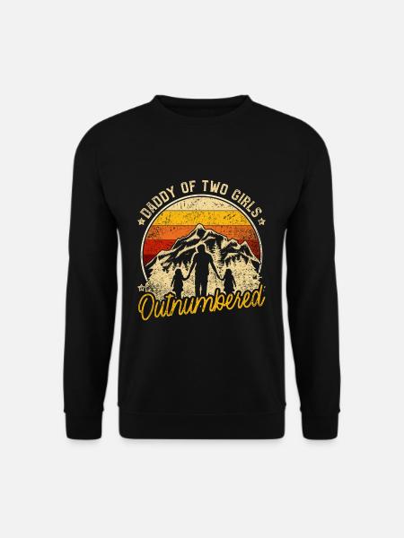 Vater Tochter Geschenk Vatertag - Unisex Pullover - Schwarz