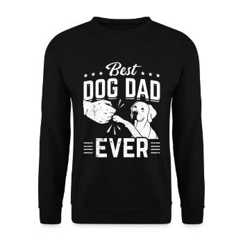 Meilleur chien canin père papa papa jamais cadeau - Sweat-shirt Unisexe - noir - Devant - Alina (178cm) & Michal (187cm)