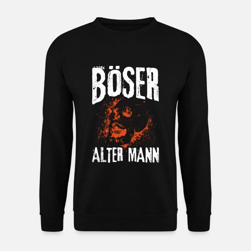 Böser Alter Mann Männer - Unisex Pullover - Schwarz