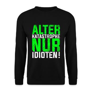 Mechaniker Spruch KFZ Mechaniker Schrauber Geschen - Unisex Pullover - Schwarz - Vorne - Alina (178cm) & Michal (187cm)