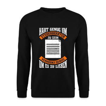 Steuerberater Finanzamt Steuerrecht Steuerberater - Unisex Pullover - Schwarz - Vorne - Alina (178cm) & Michal (187cm)
