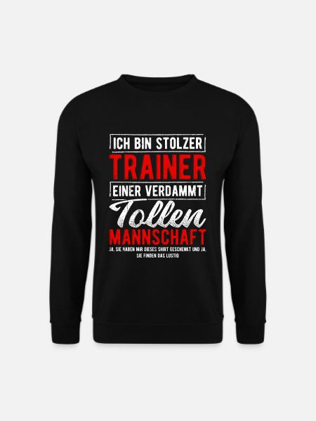 Stolzer Trainer Coach Fussballclub Geschenk - Unisex Pullover - Schwarz
