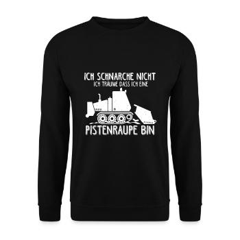Ich Schnarche Nicht - Ich Träume ich wäre eine Pis - Unisex Pullover - Schwarz - Vorne - Alina (178cm) & Michal (187cm)