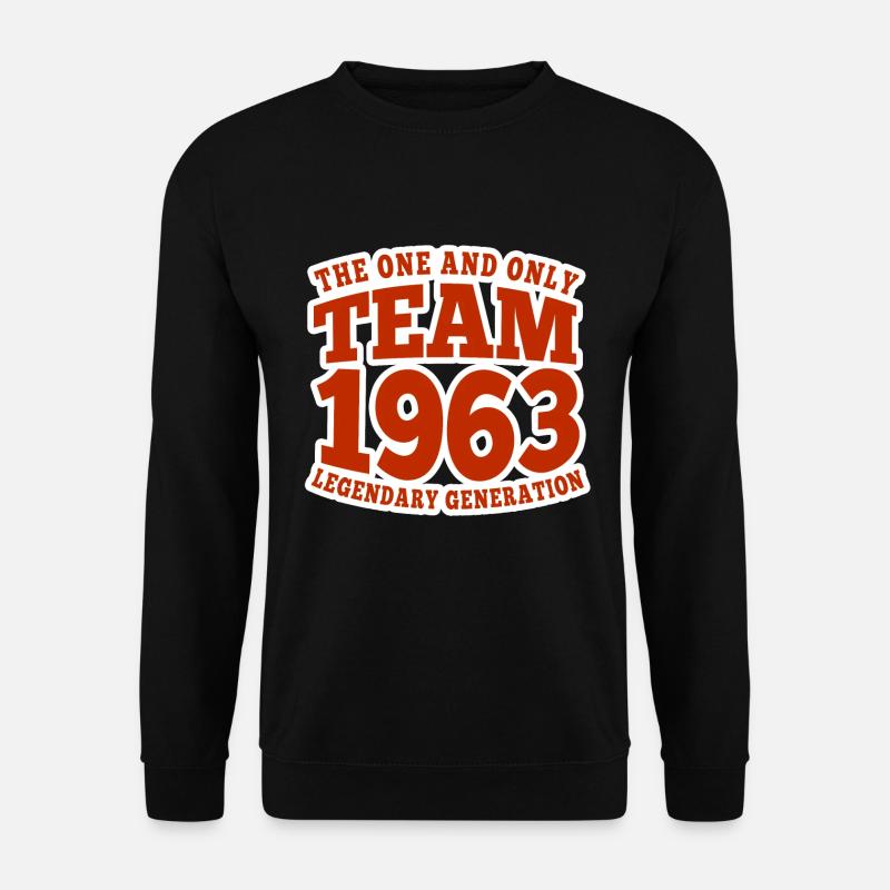 Team/Jahrgang/Generation 1963, 60. Geburtstag 2023 - Unisex Pullover - Schwarz