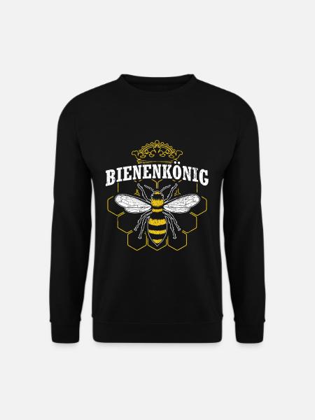 Bienenkönig | Imker Geschenk Imkerei Bienenzüchter - Unisex Pullover - Schwarz